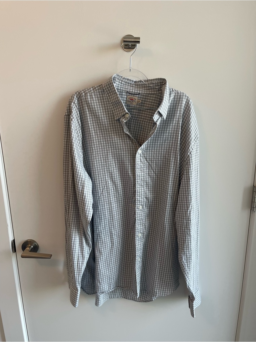 Faherty Gray Gingham Button-Down Shirt - Men's